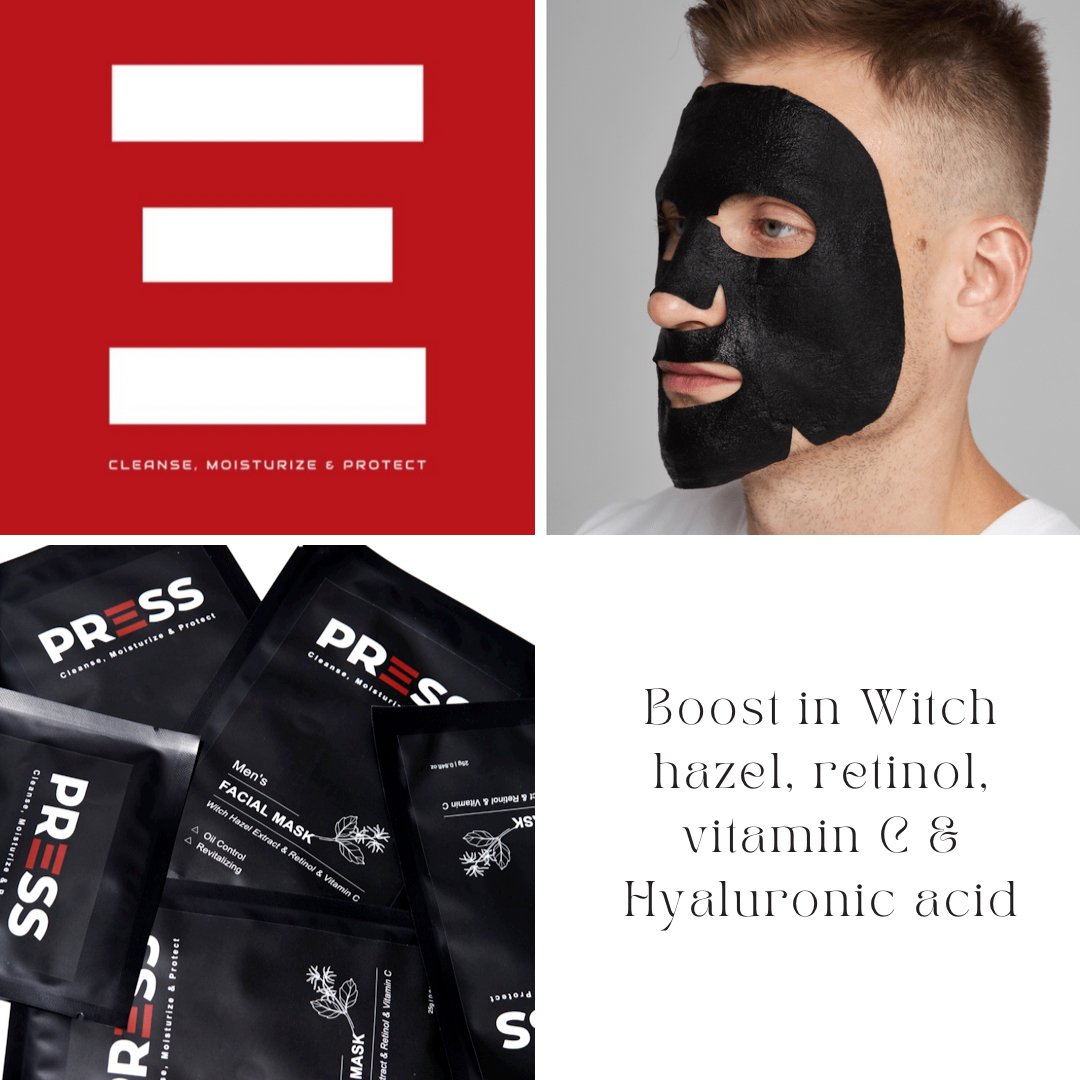 MEN'S FACIAL MASK Pack of 5 - Press Skin Care